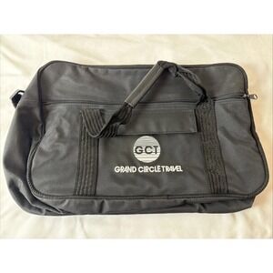 GCT Grand Circle Travel Black Zippered Carry On/Travel Bag with Strap